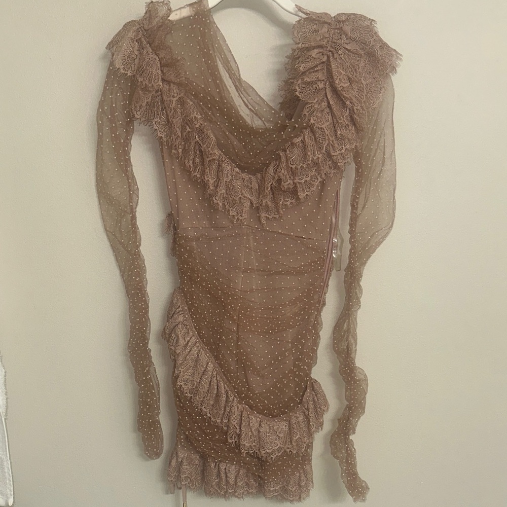 House of CB - Sorell Tulle Asymmetric Minidress - Picture 8 of 9